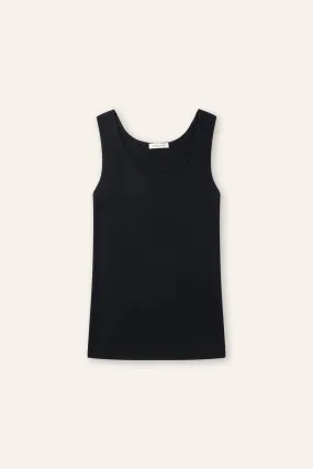 LENYA silk tank top (Black)