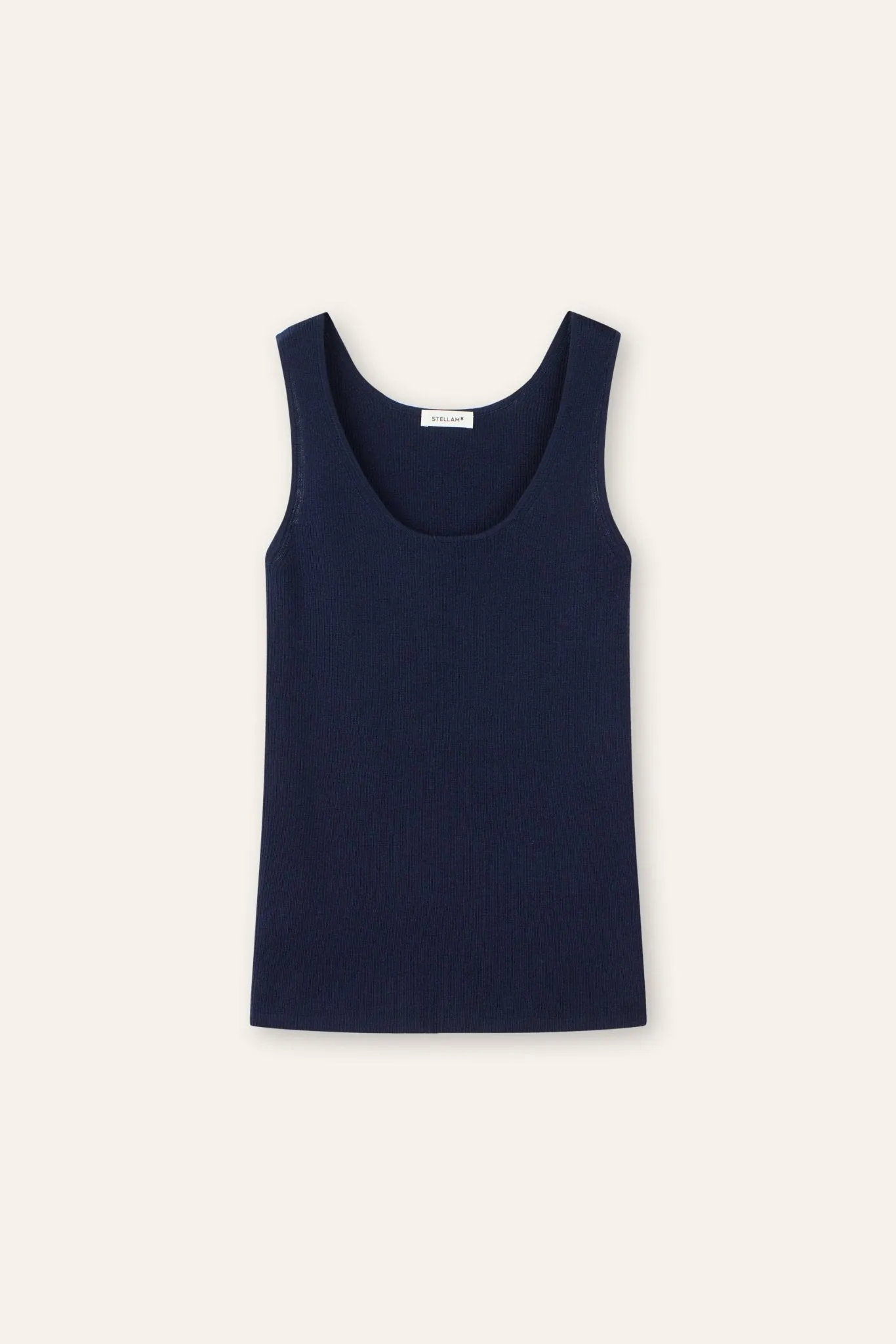 LENYA silk tank top (Navy)