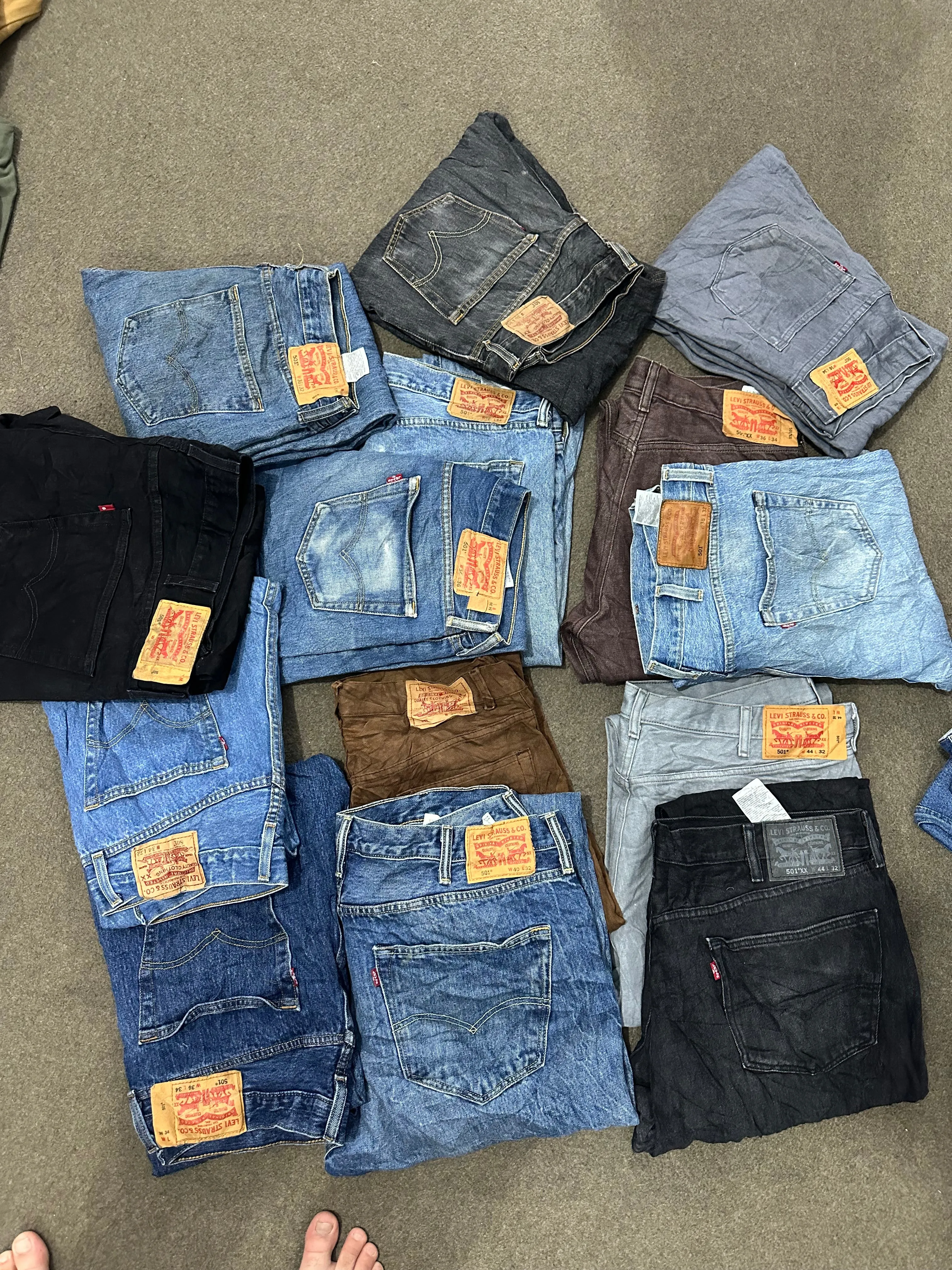 Levi's 501 jeans pant paper tag 60 pcs