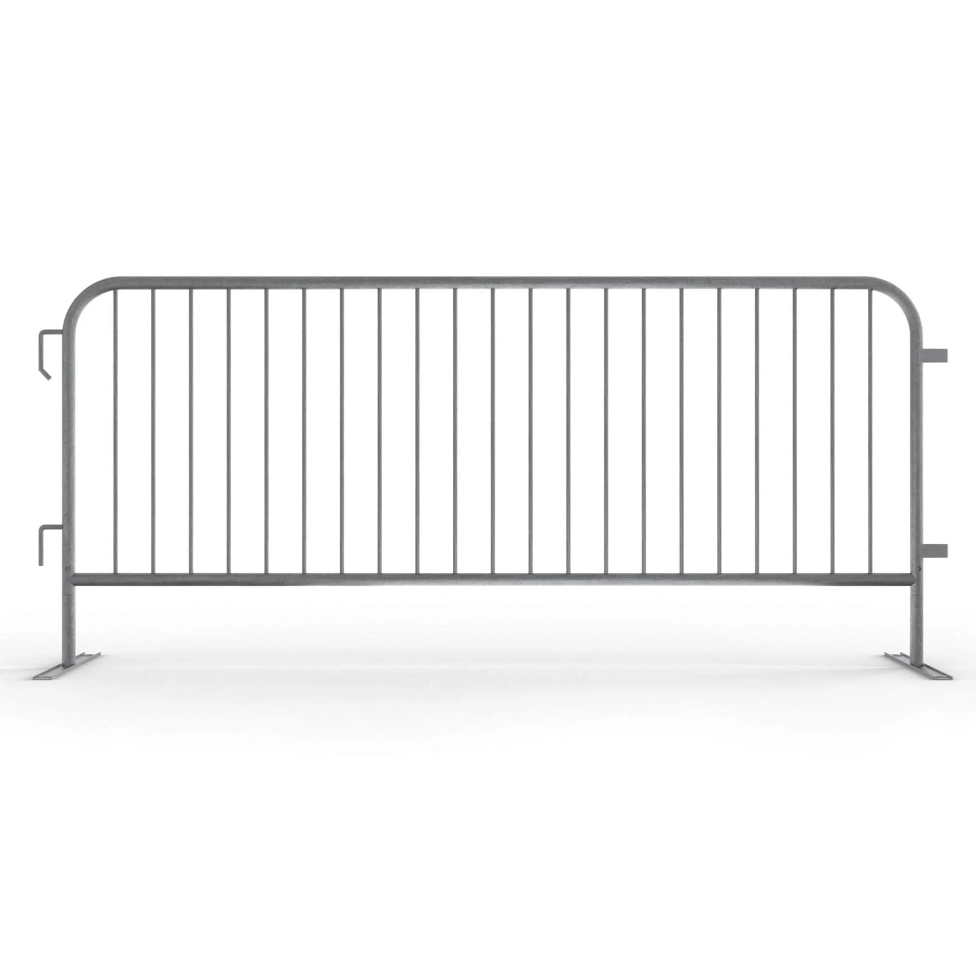 Lightweight Hot-Dipped Galvanized Steel Barricade, 8.5 Ft. - Angry Bull Barricades