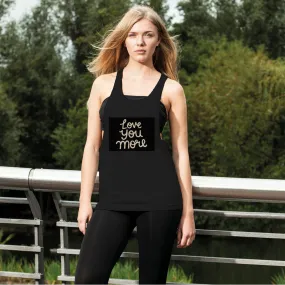 Love You More Women's Loose Racerback Tank Top