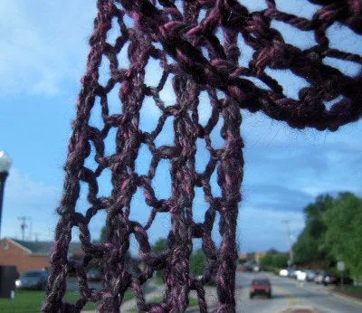 Luau Scarf, Knitting Pattern for Handspun Yarn, Art Yarn