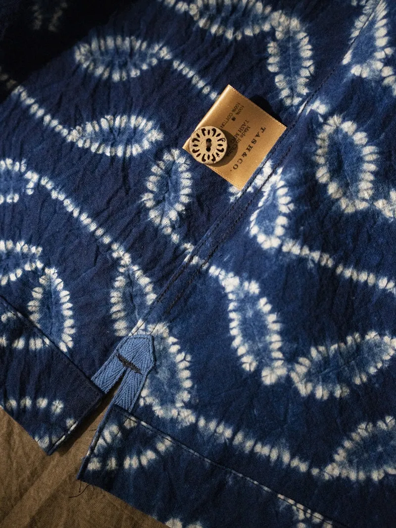 Men's Indigo Tie-Dyed Hawaiian Shirt