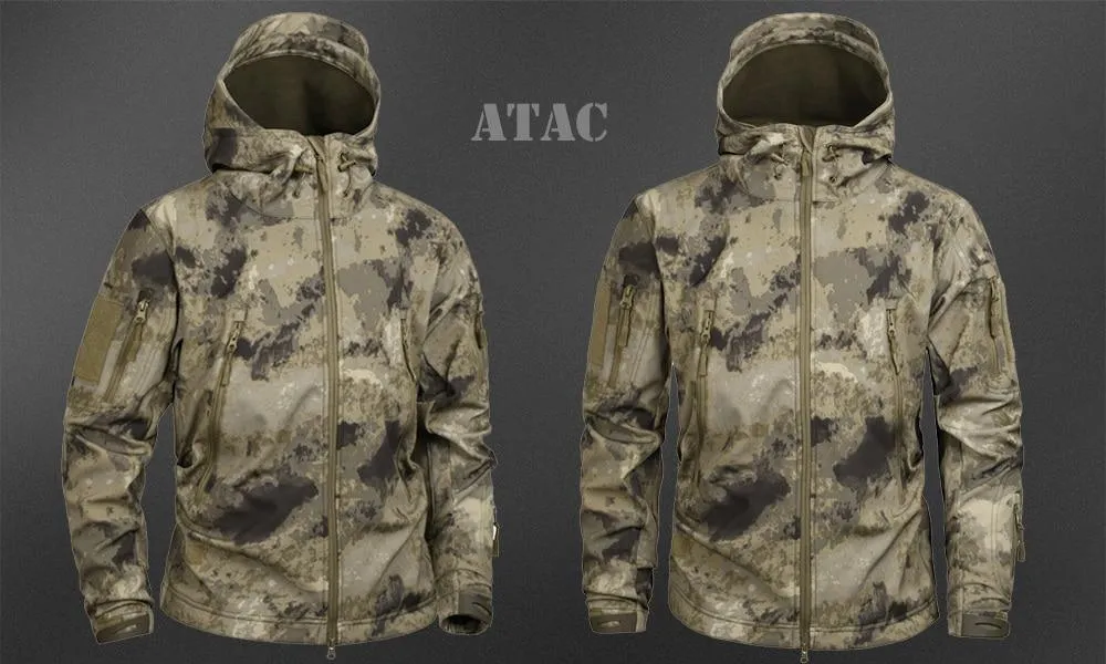 Men's Military Camouflage Fleece Army Jacket/Windbreakers