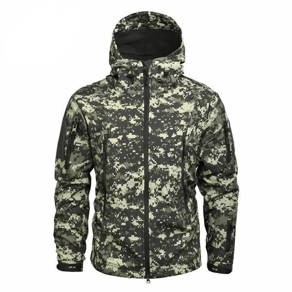 Men's Military Camouflage Fleece Army Jacket/Windbreakers