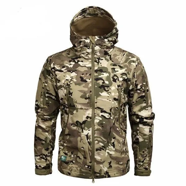 Men's Military Camouflage Fleece Army Jacket/Windbreakers