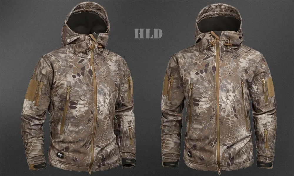 Men's Military Camouflage Fleece Army Jacket/Windbreakers