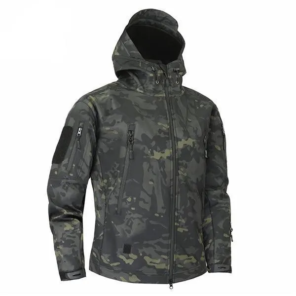 Men's Military Camouflage Fleece Army Jacket/Windbreakers