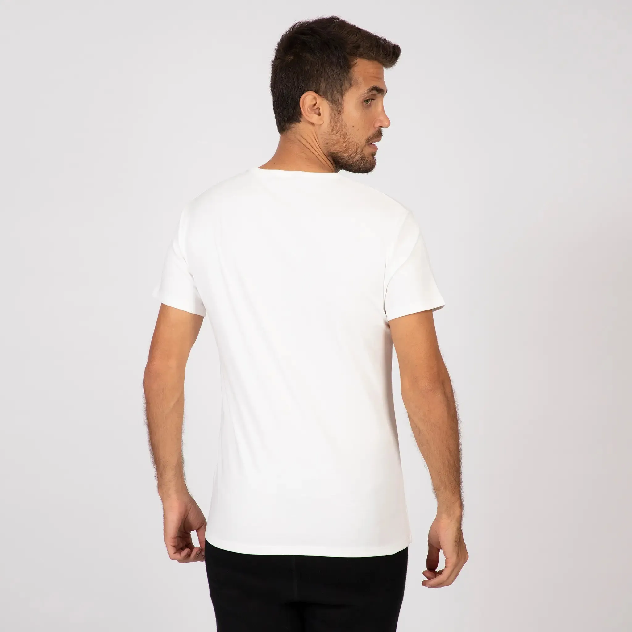 Men's Organic Pima Crew Neck Tee - Relaxed Fit