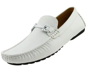 Men's White Casual Driving Moccasin/Loafers Shoes