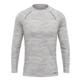 Men's White Long Sleeve Thermal T-Shirt