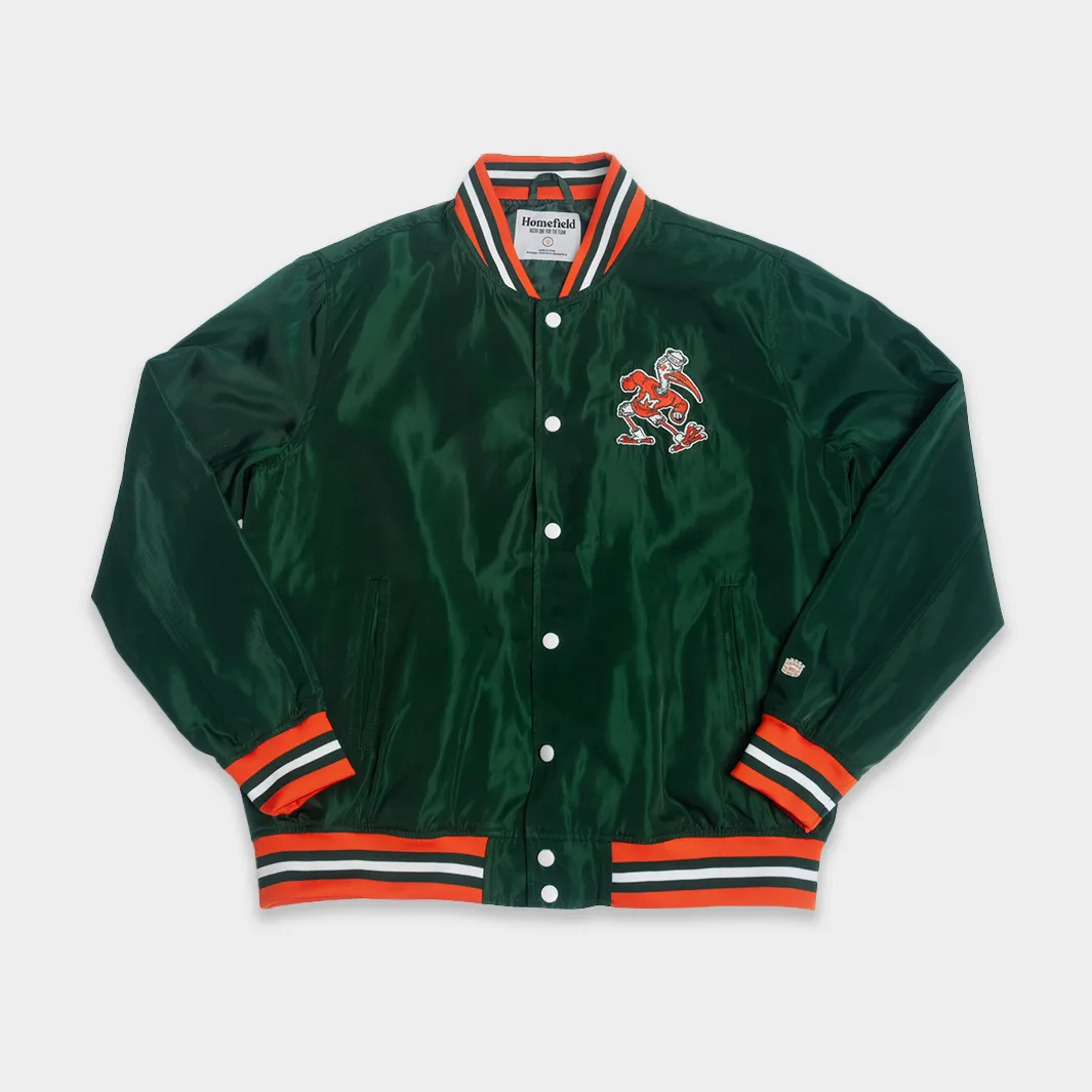 Miami Hurricanes Retro Sebastian Bomber Jacket