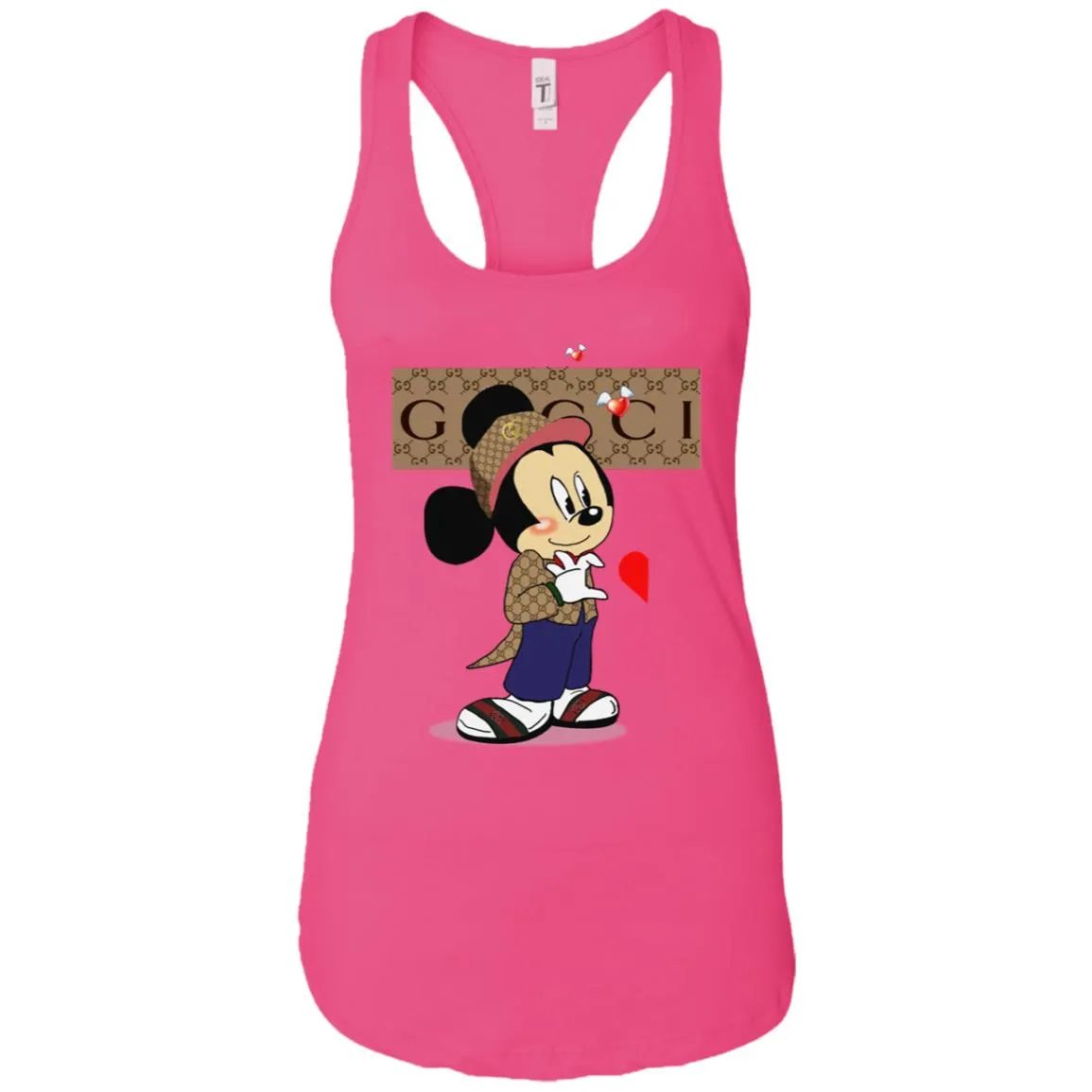 Mickey Mouse Love Couple T-shirt Valentine's Day T-shirt Women Tank Top