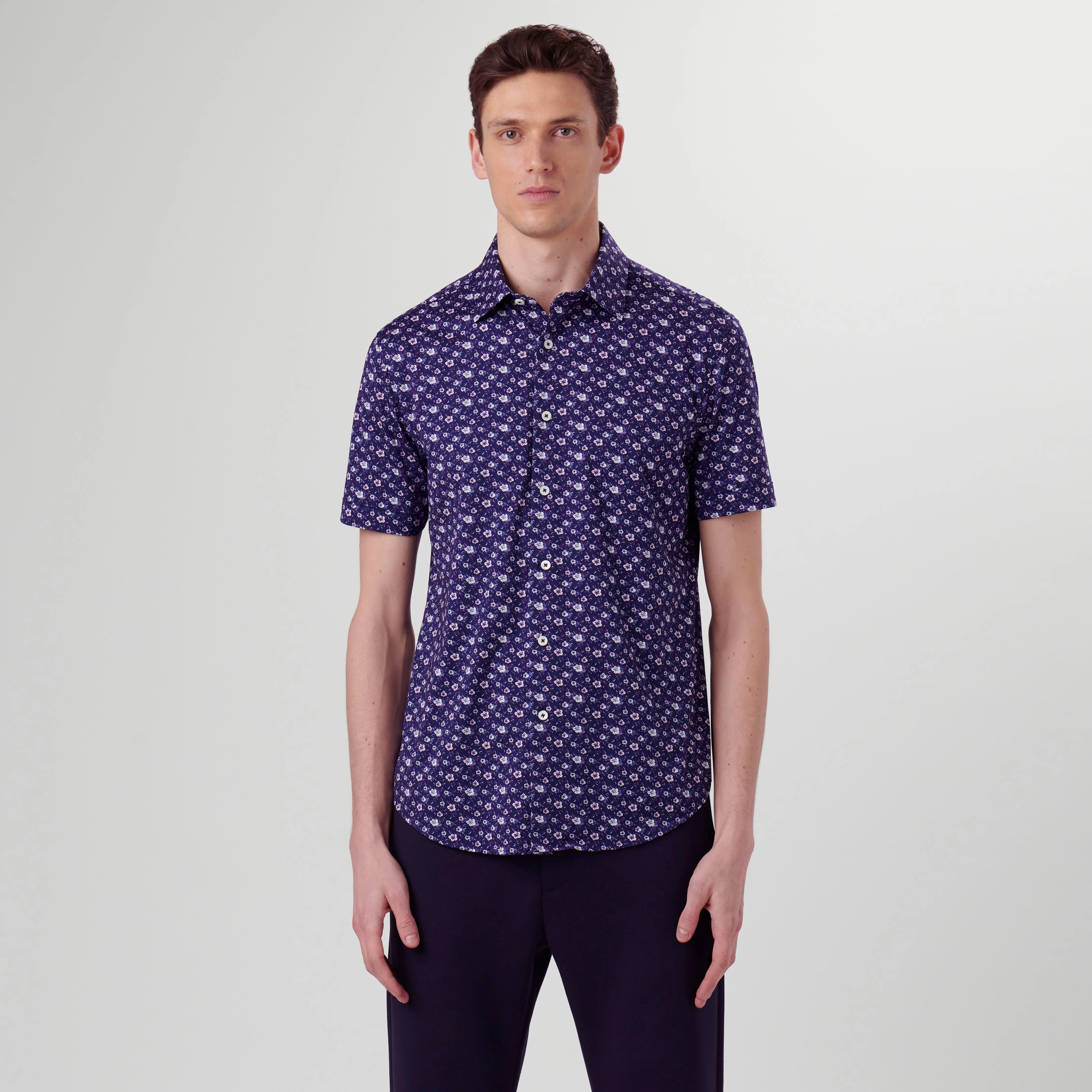 Miles Floral OoohCotton Short Sleeve Shirt