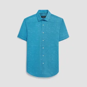 Miles Heather Print OoohCotton Short Sleeve Shirt