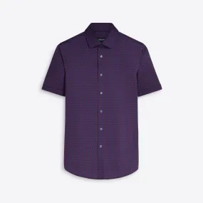 MILES Ogee Print OoohCotton Short Sleeve Shirt