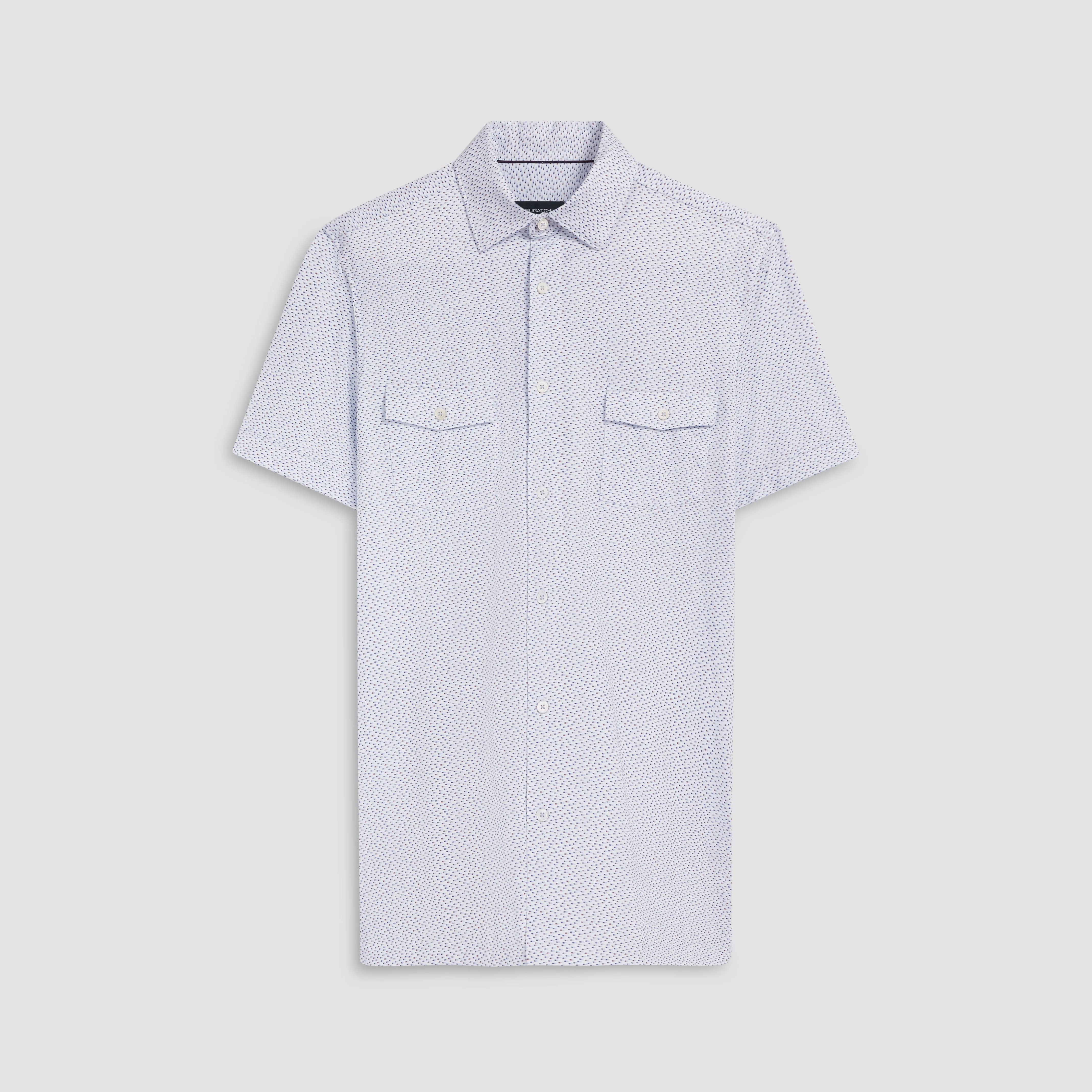 Milo Speckled Print OoohCotton Short Sleeve Shirt