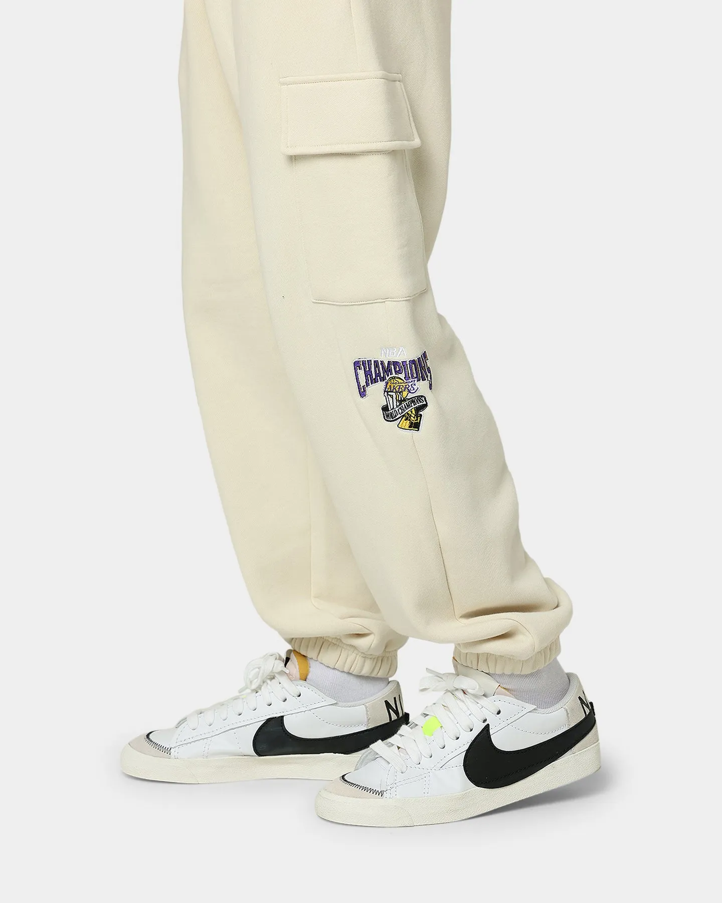 Mitchell & Ness Los Angeles Lakers Cargo Fleece Sweat Pants Khaki