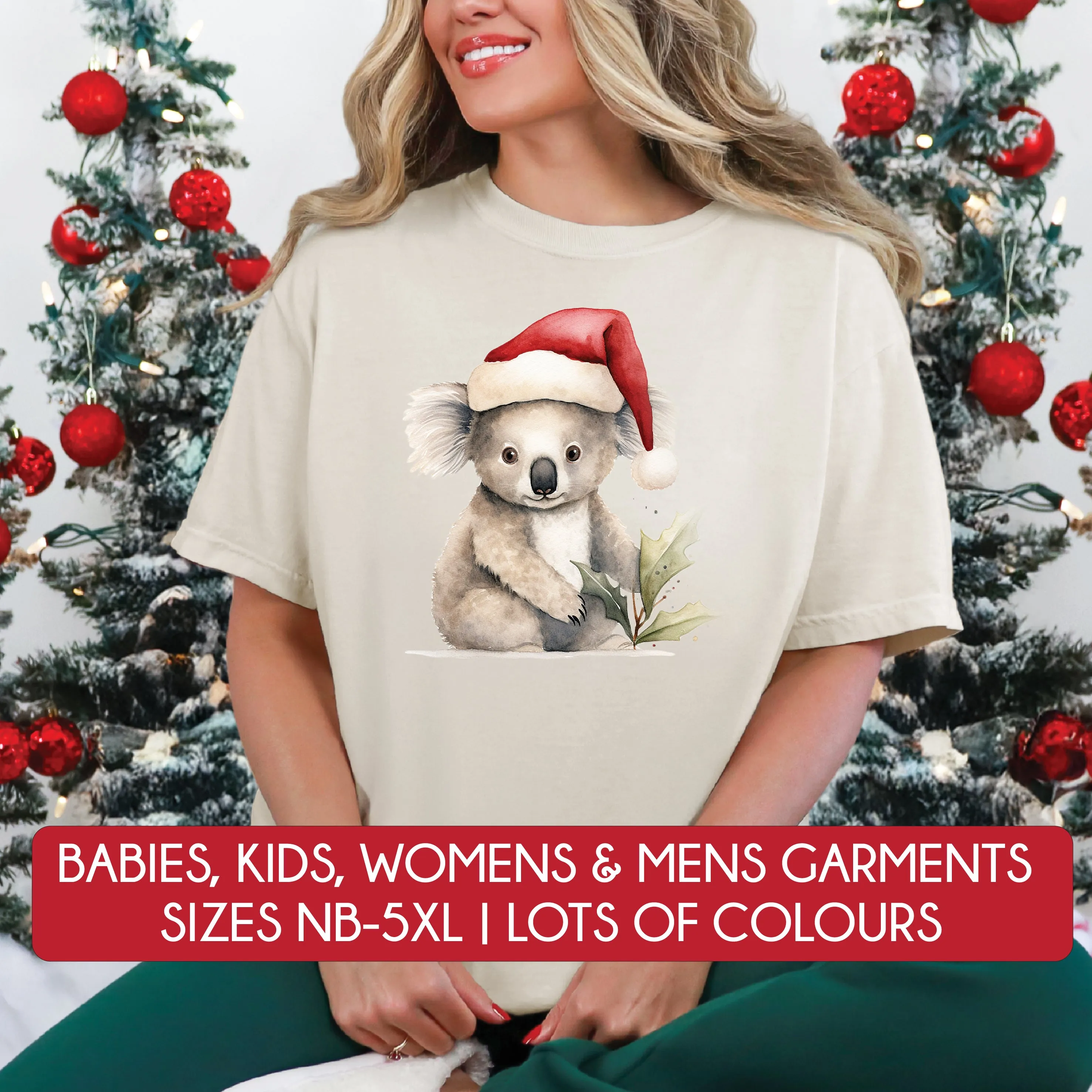 *MORE COLOURS AVAILABLE* Aussie Animals Christmas T-Shirt