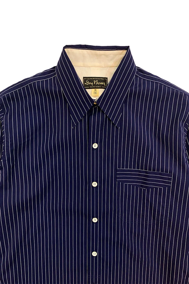 Navy Stripe Work Shirt