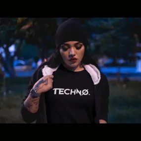 'New Techno' T-Shirt (schwarz / Frauen)