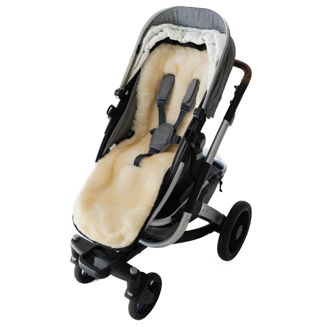 NEW Weatherproof 2-in-1 Lambskin Pram Liner Footmuff (Universal Fit)