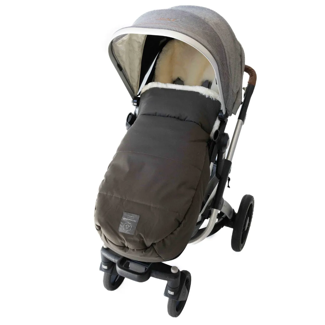 NEW Weatherproof 2-in-1 Lambskin Pram Liner Footmuff (Universal Fit)