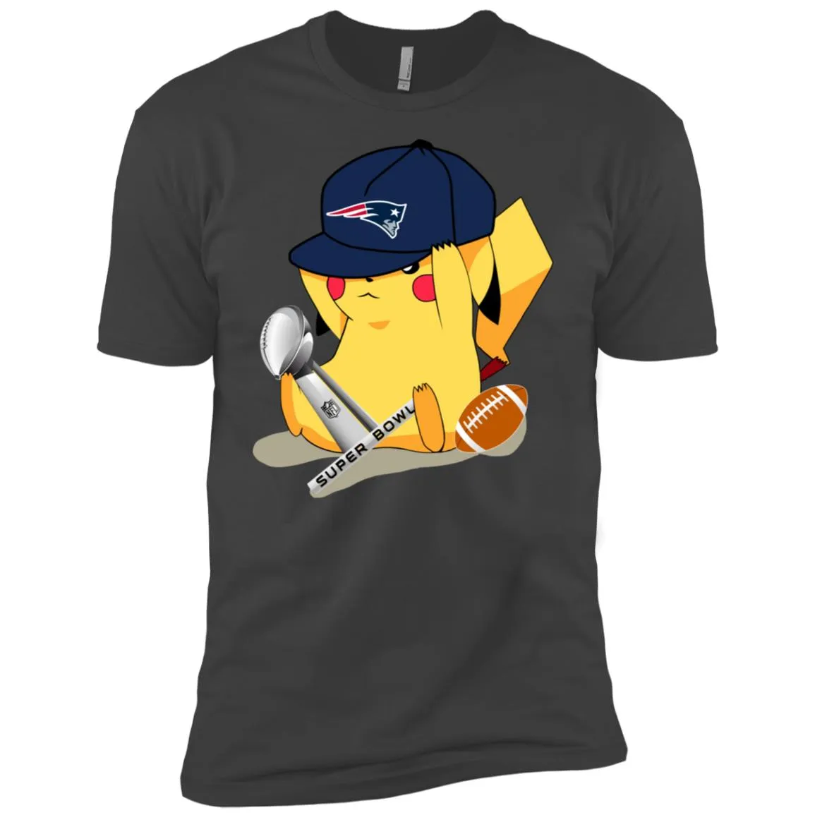 Nfl - New England Patriots Pikachu Super Bowl 2019 Football Men Short Sleeve T-Shirt