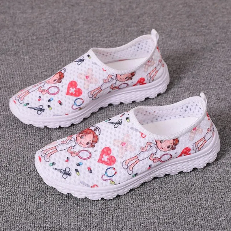 Nurse Women Print Slip-on Sneakers