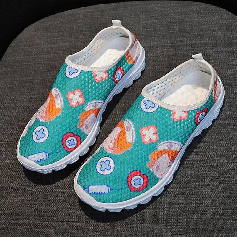 Nurse Women Print Slip-on Sneakers