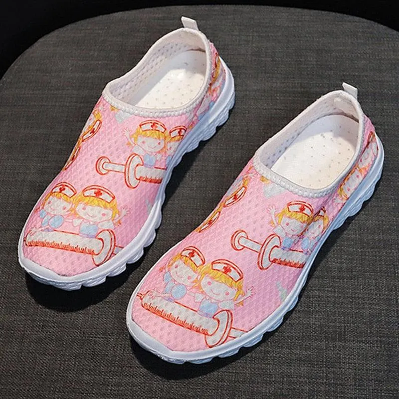 Nurse Women Print Slip-on Sneakers