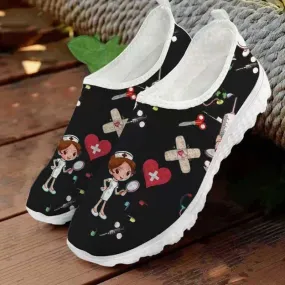 Nurse Women Print Slip-on Sneakers