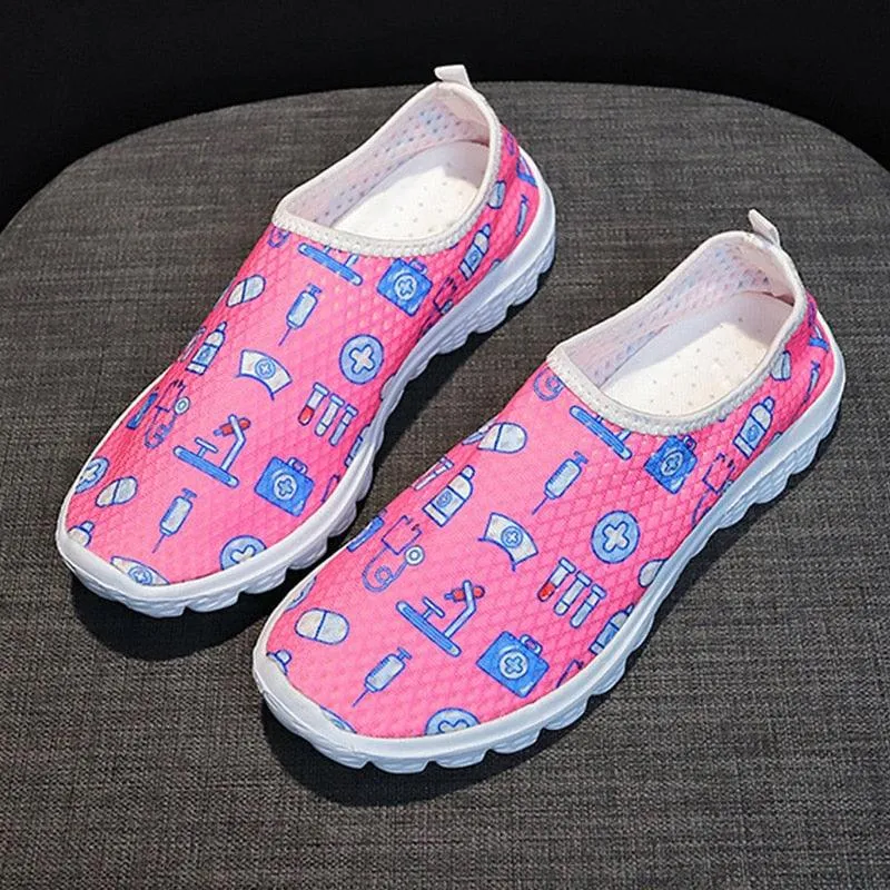 Nurse Women Print Slip-on Sneakers