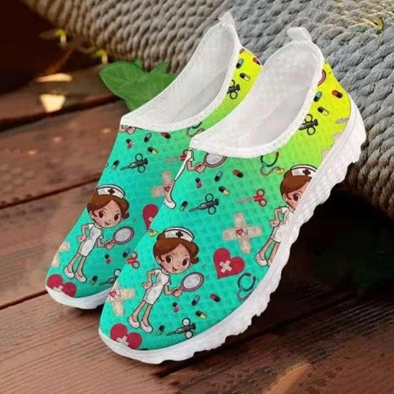 Nurse Women Print Slip-on Sneakers