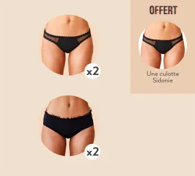 Pack 4   1 Culotte Offerte Sidonie