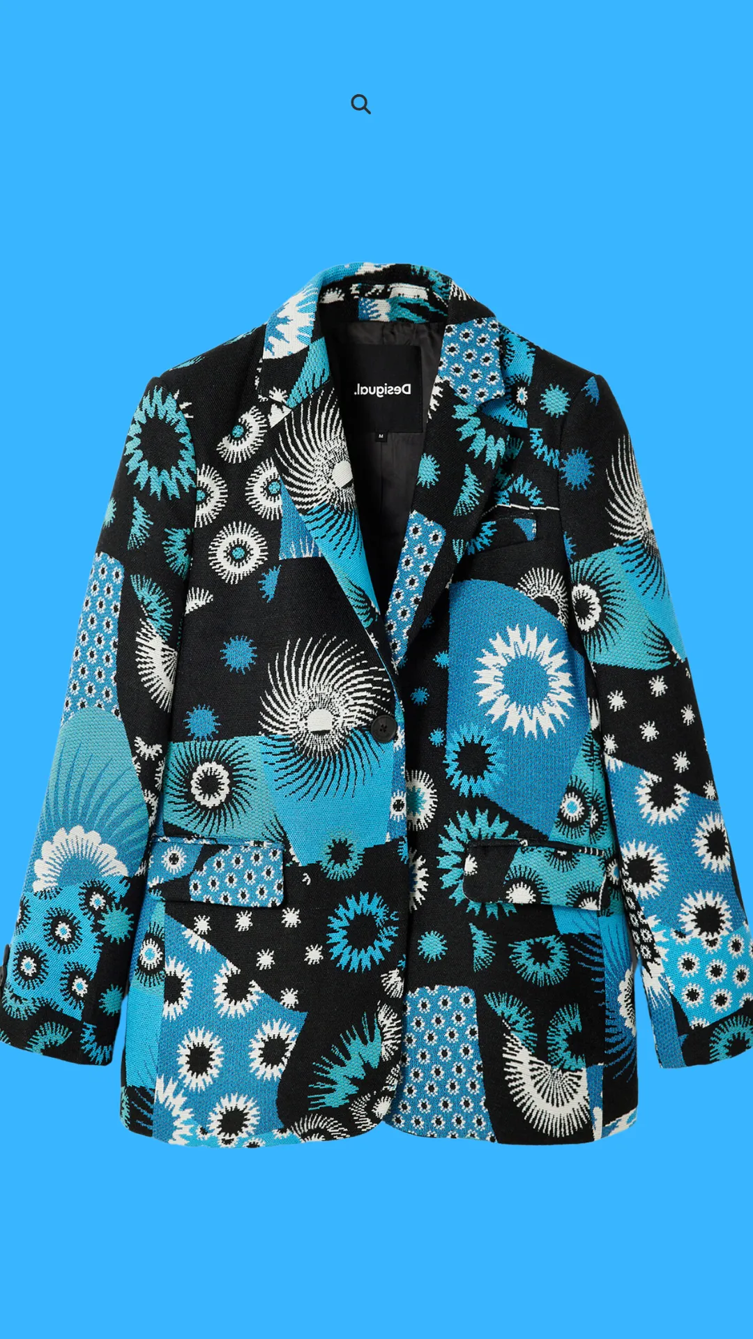 Patchwork Jacquard Blazer