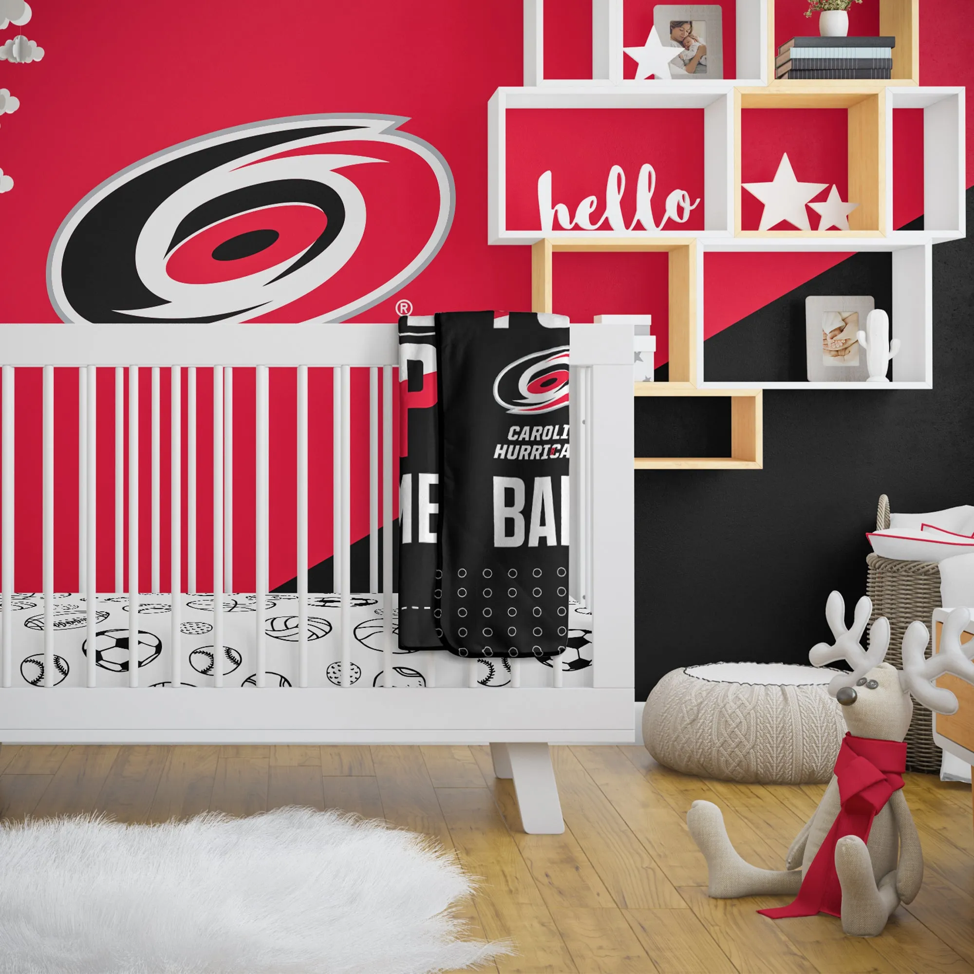 Personalized Carolina Hurricanes MVP Baby Pixel Fleece Blanket