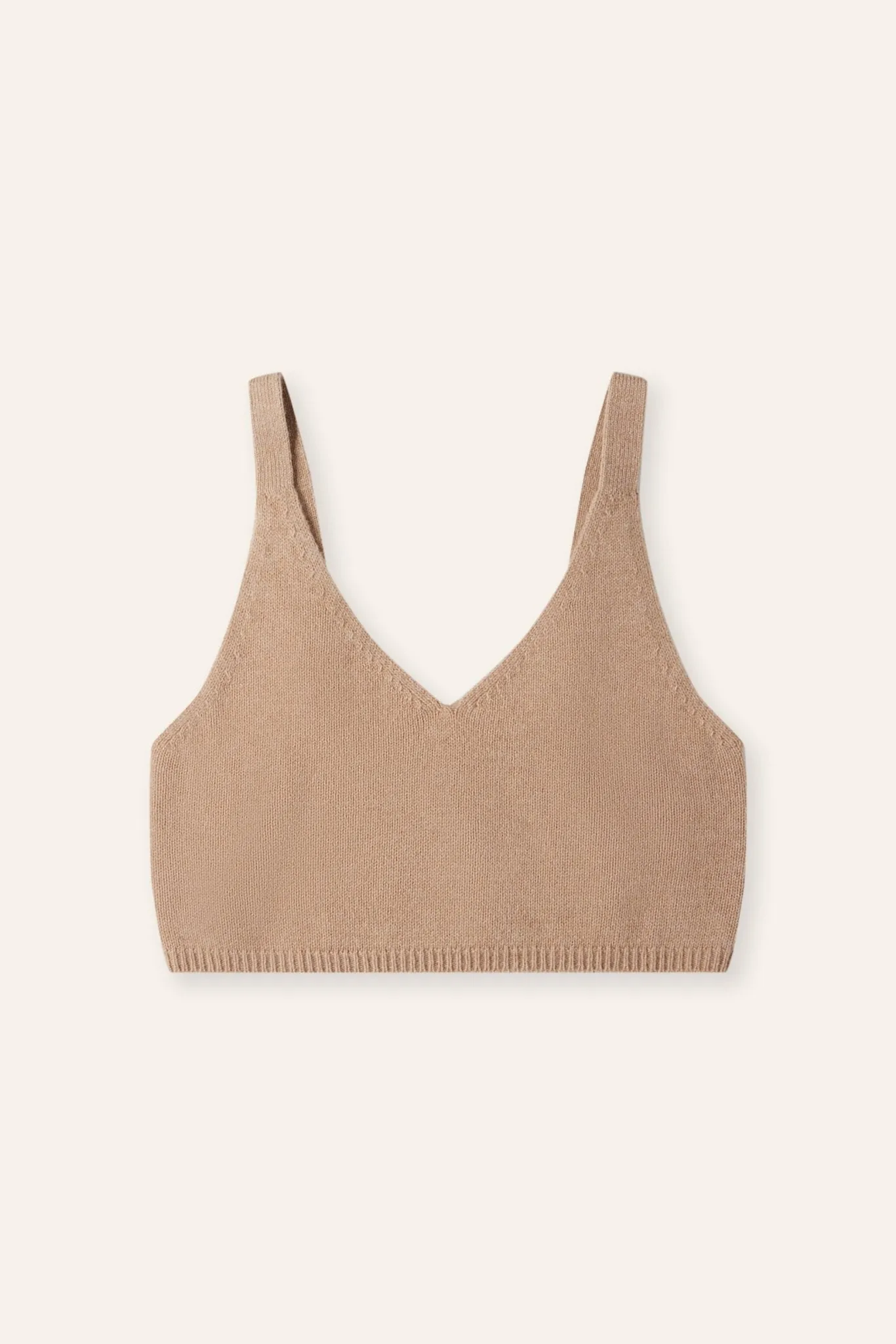 PIAN cashmere-blended tank (Milktea)