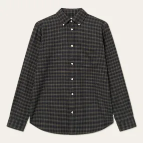 Pine Green Kent Cotton Check Shirt