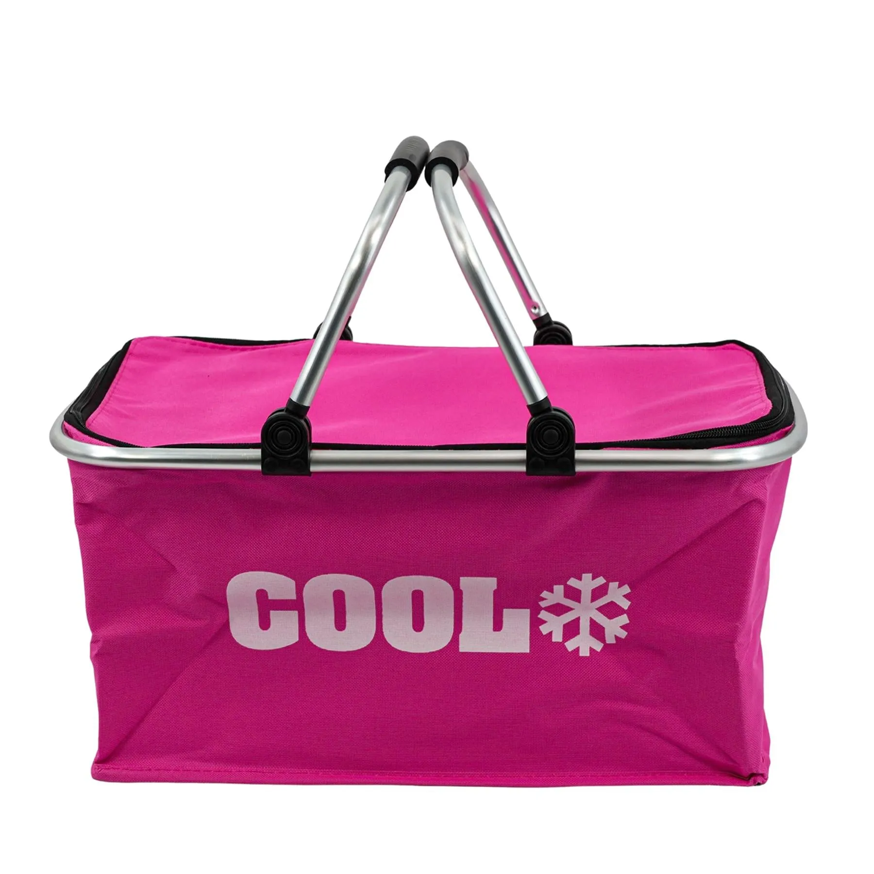 Pink Cooler Basket Bag