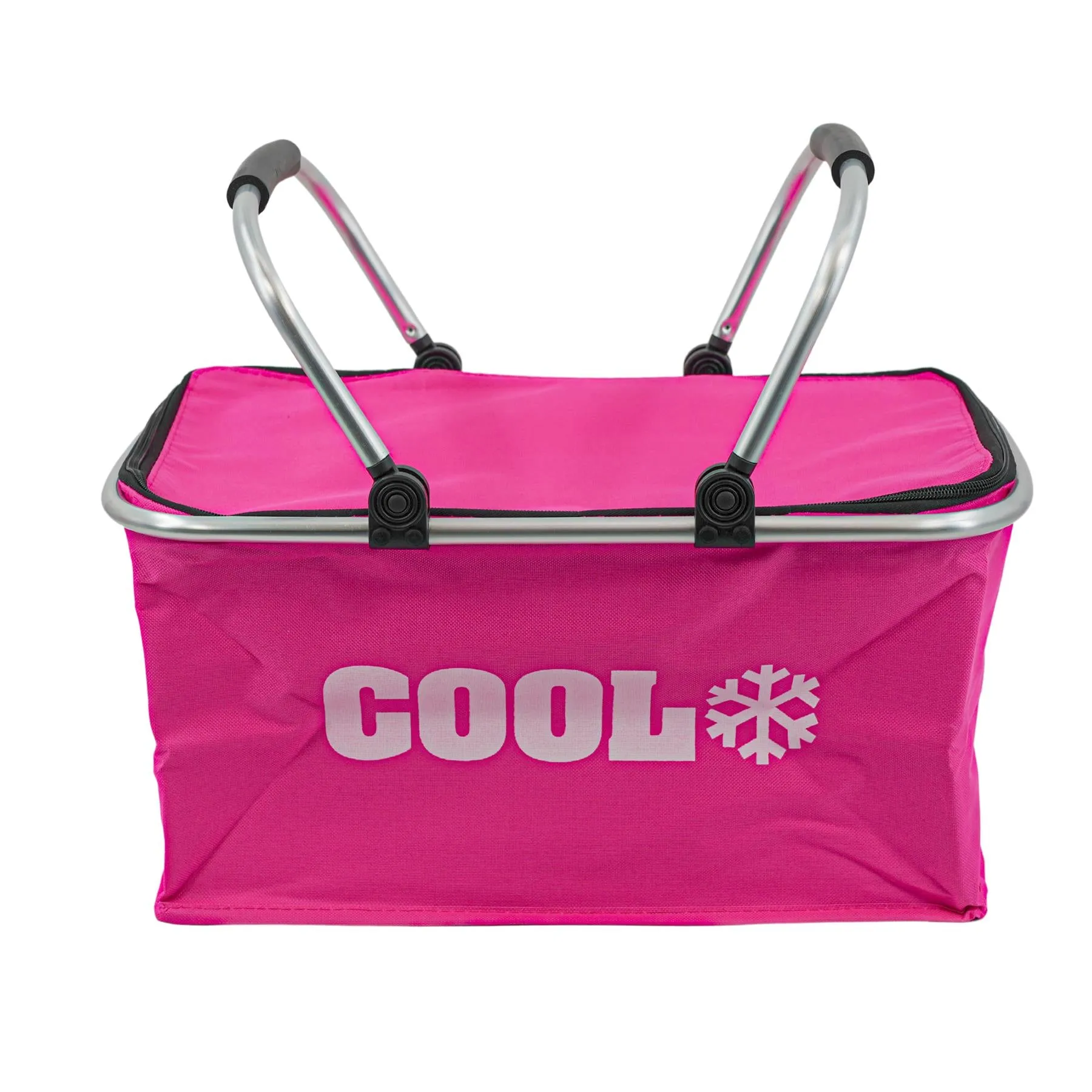 Pink Cooler Basket Bag