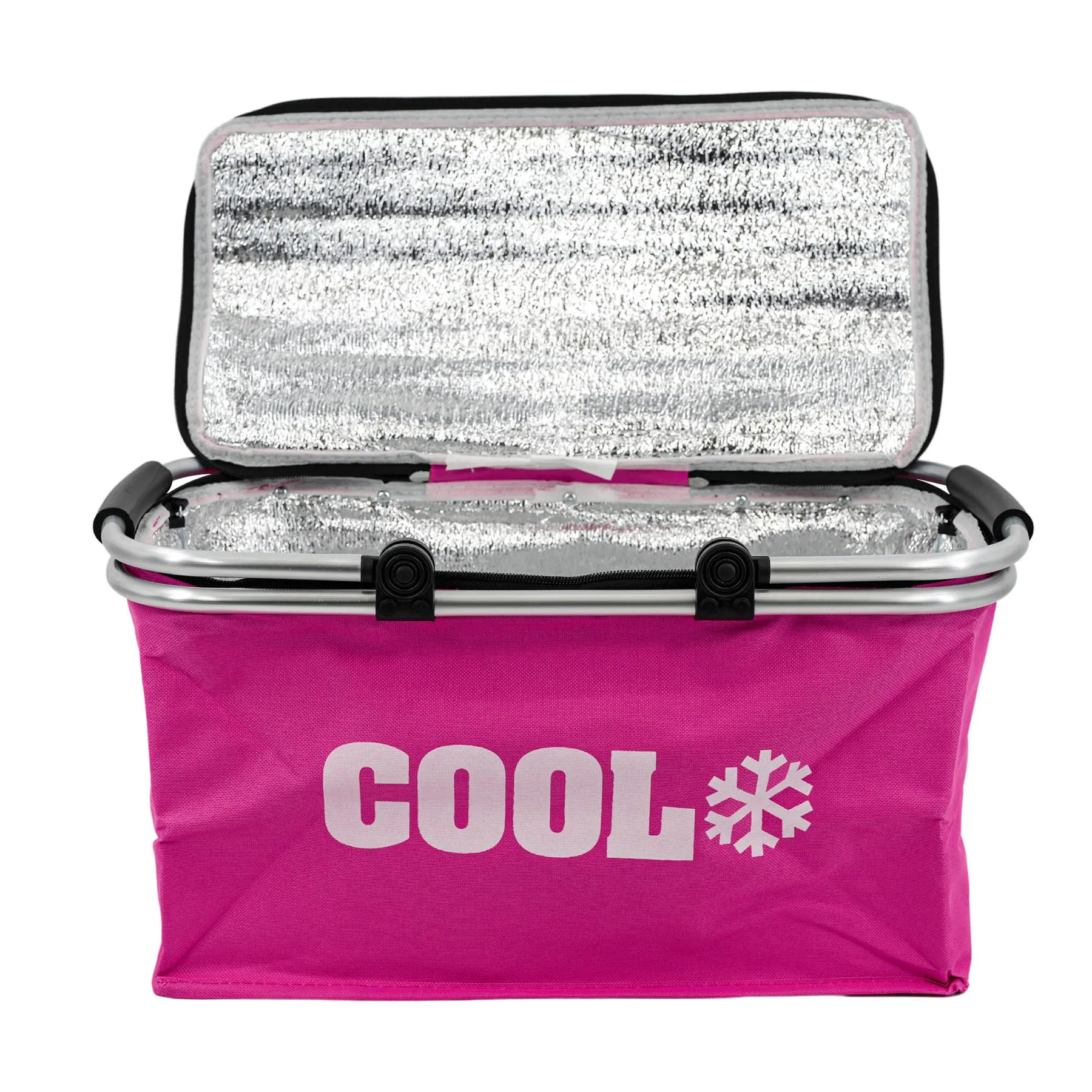 Pink Cooler Basket Bag