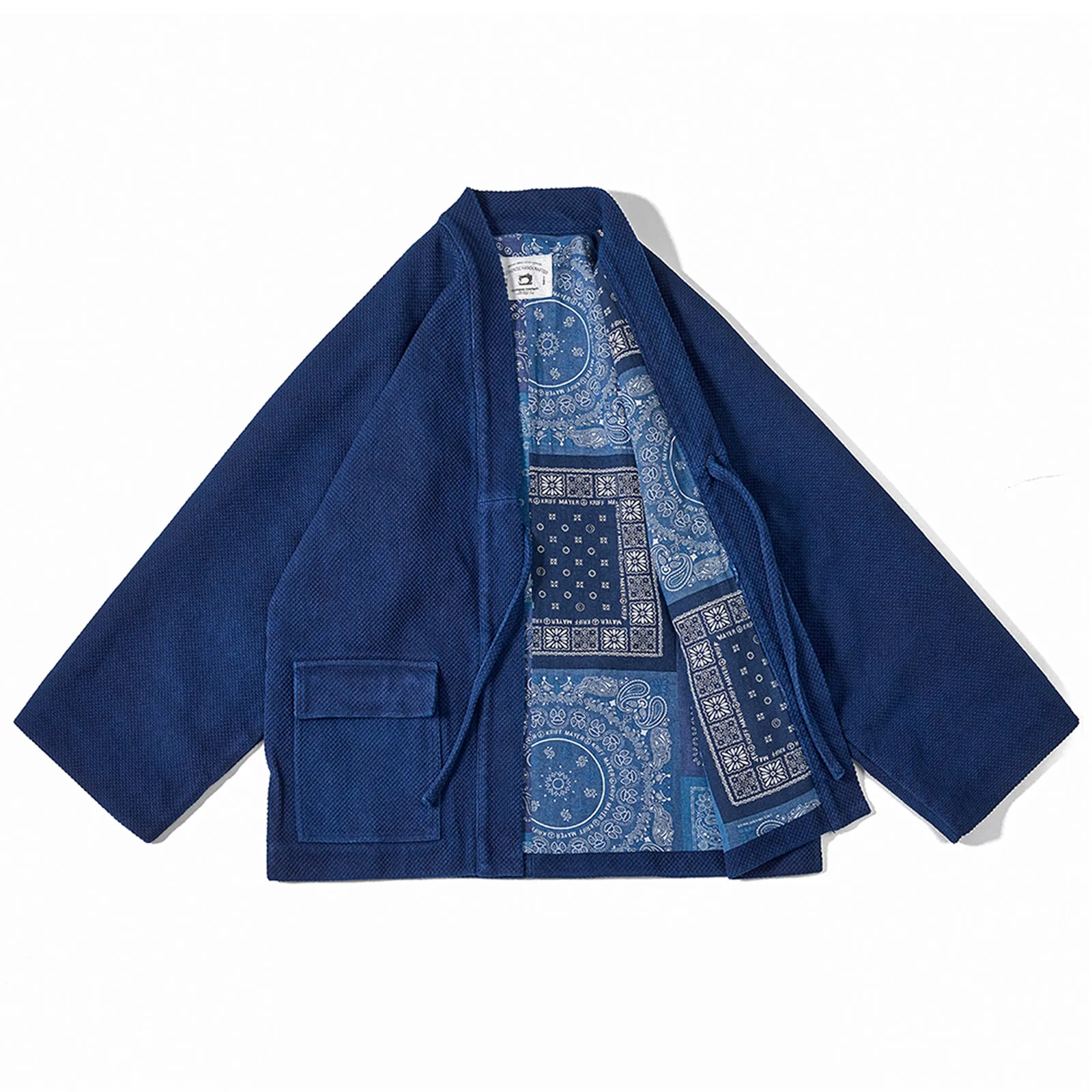 Plant Dyed Kimono Indigo Japanese Retro Robe