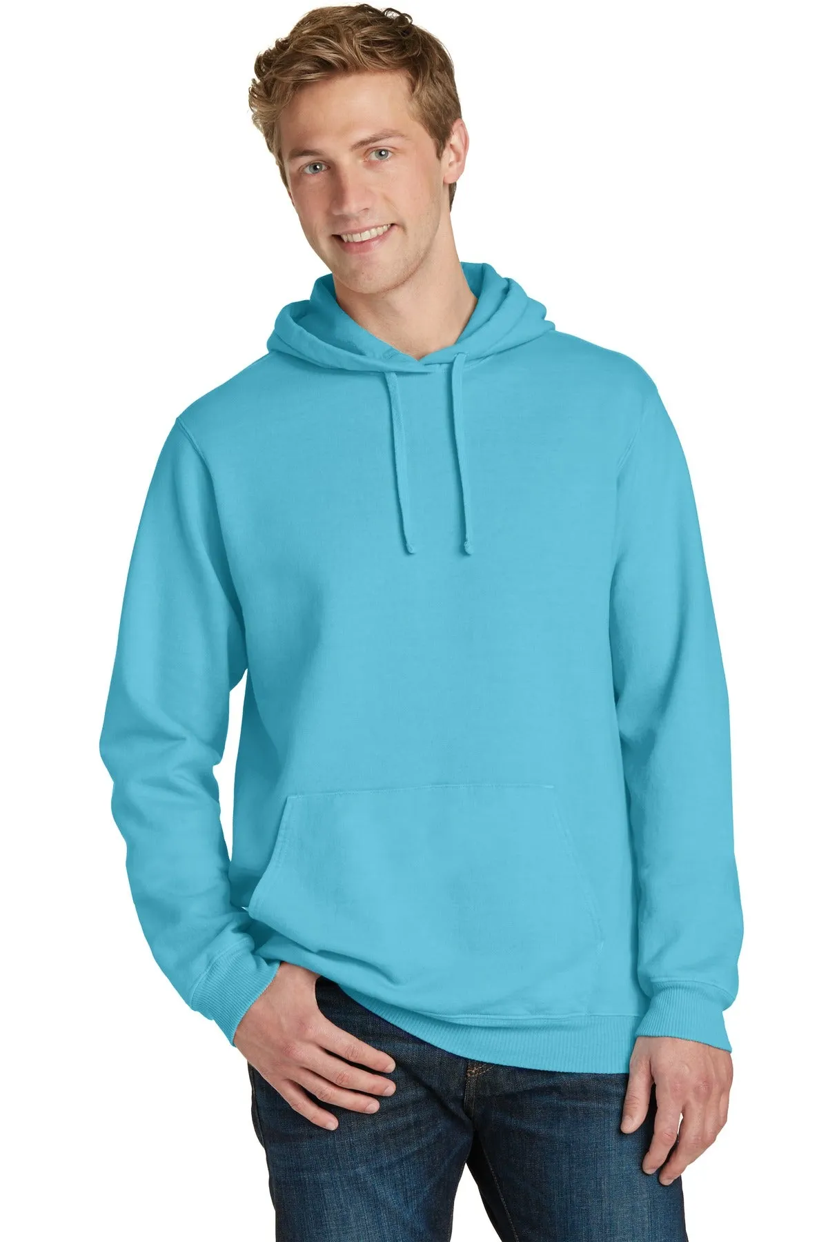 Port & Company® Beach Wash® Garment-Dyed Pullover Hooded Sweatshirt. PC098H