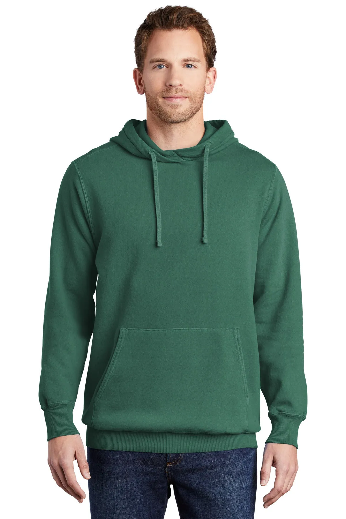 Port & Company® Beach Wash® Garment-Dyed Pullover Hooded Sweatshirt. PC098H