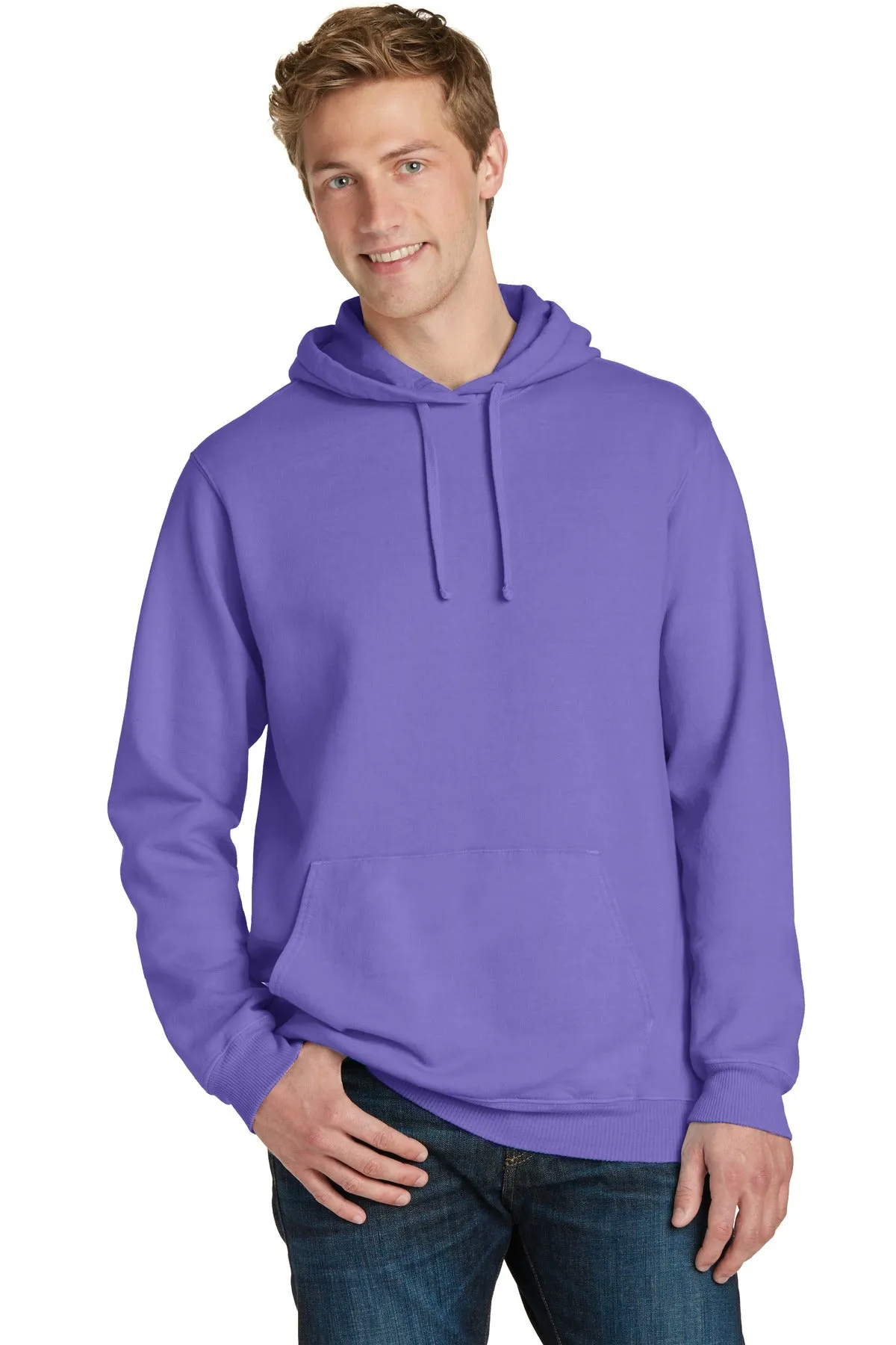 Port & Company® Beach Wash® Garment-Dyed Pullover Hooded Sweatshirt. PC098H