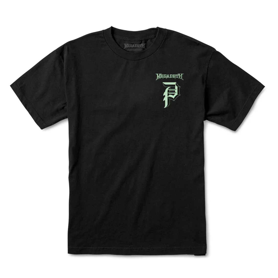 Primitive x MegaDeath Hangar T Shirt Black