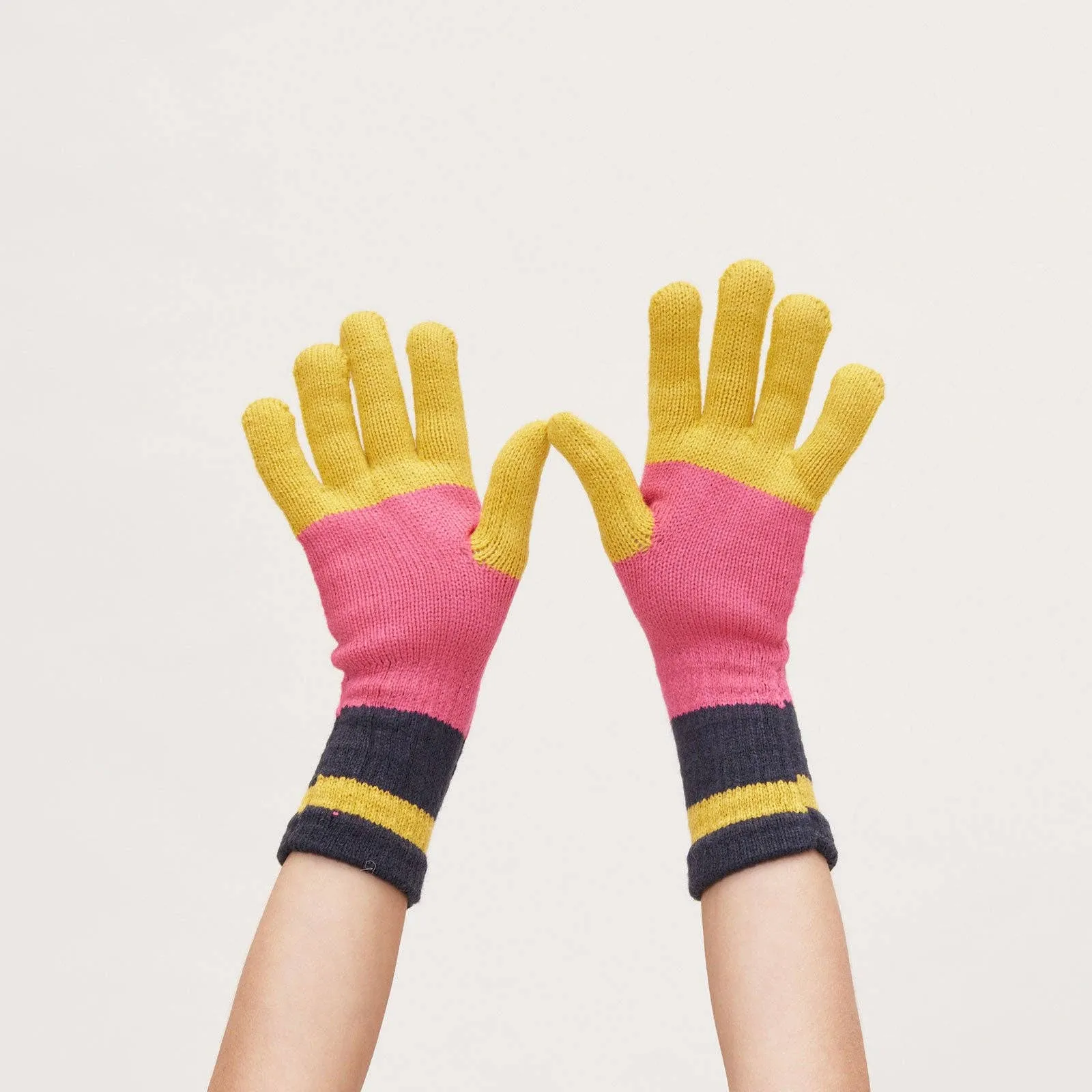 rockflowerpaper - PADDINGTON YELLOW Knit Gloves