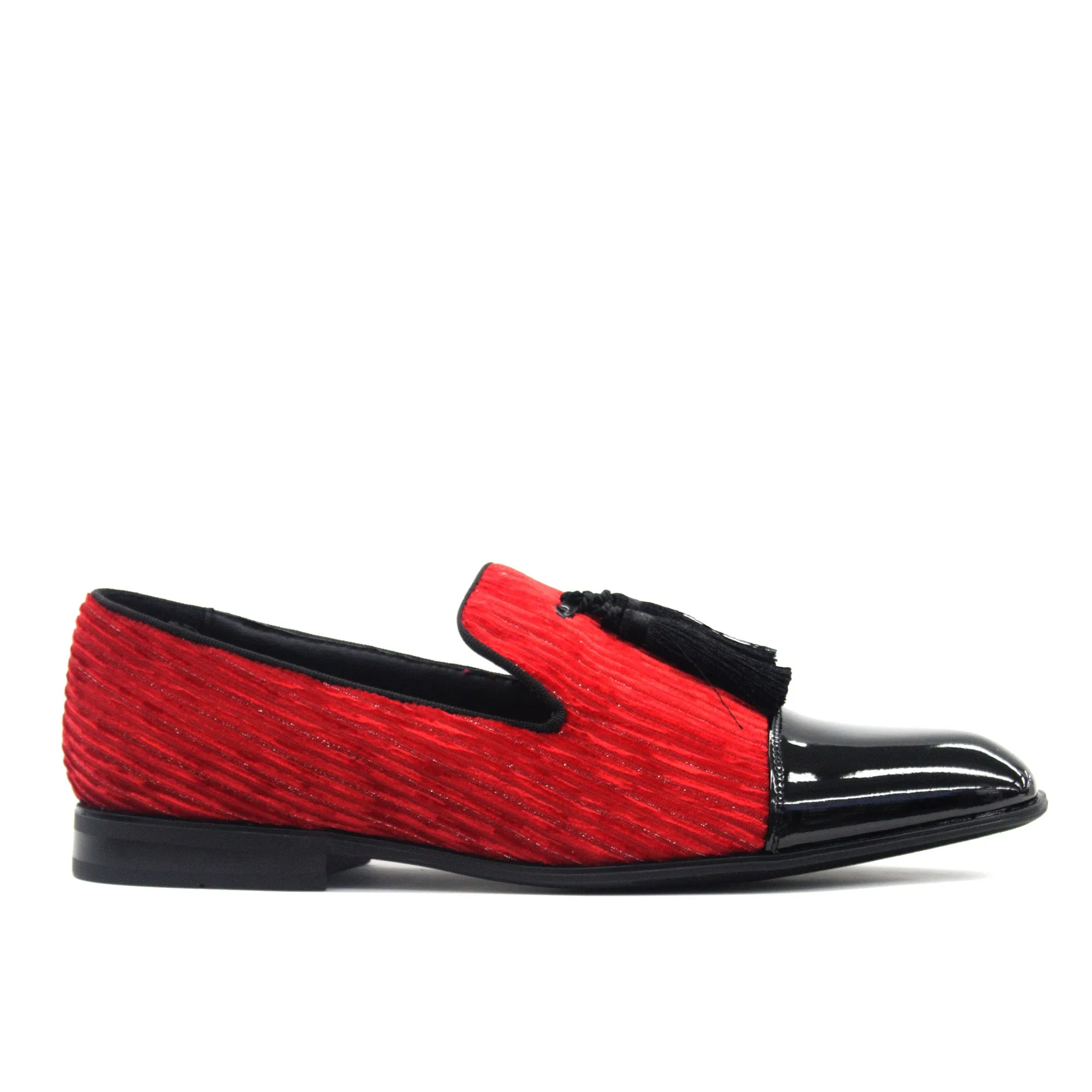 ROMA RIO,CAP TOE-SLIP ON-SHOES-5612-RED