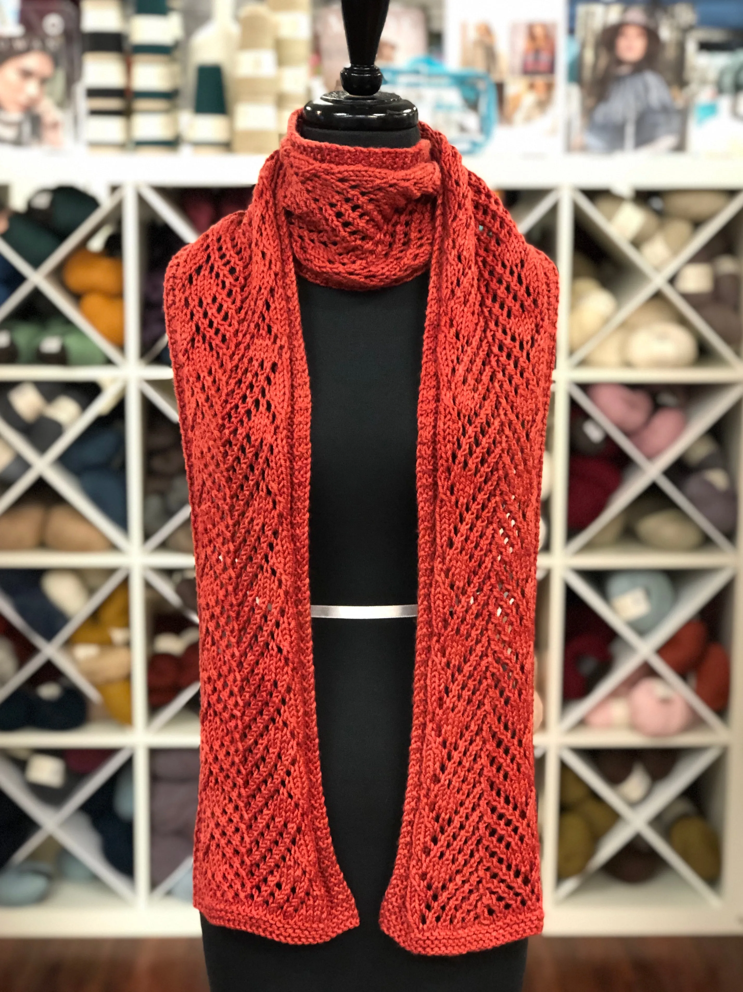 Rose Scarf Knitting Pattern Download